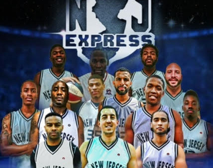 A poster of the new jersey express basketball team.