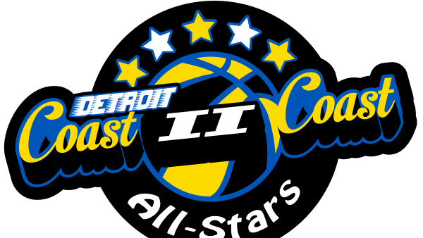 A black background with yellow and blue lettering.