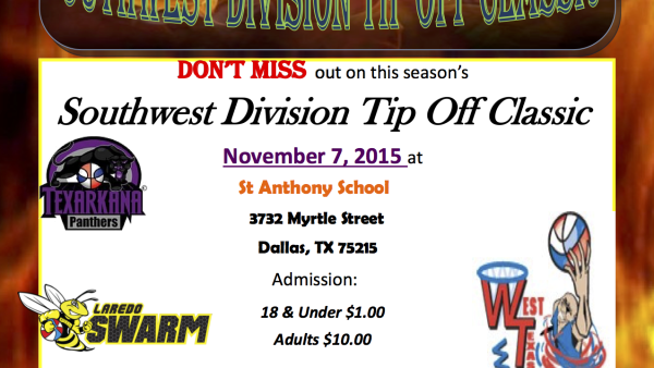 A flyer for the southwest division tip off classic.