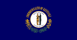 A picture of the flag of kentucky.