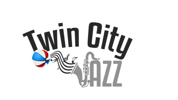 A logo of twin city jazz