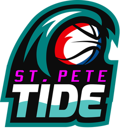 A logo of the st. Pete tide basketball team