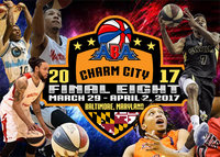 A poster of the 2 0 1 7 charm city basketball tournament.