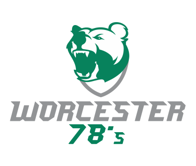 A green bear with the words worcester 7 8 's underneath it.