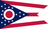 The flag of the state of Ohio.