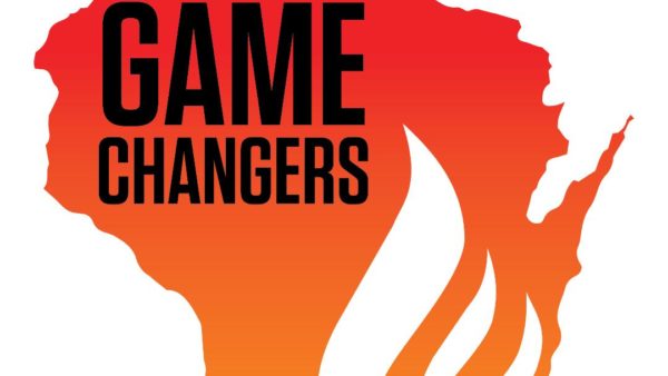 Wisconsin Game Changers logo with flames.