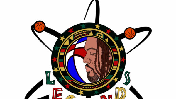 Hayward Legends basketball logo with man.