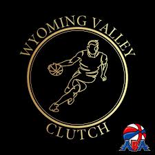 A gold and black logo of the wyoming valley clutch.