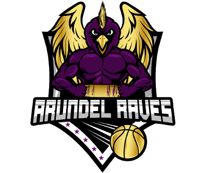 Arundel Ravens basketball team logo.