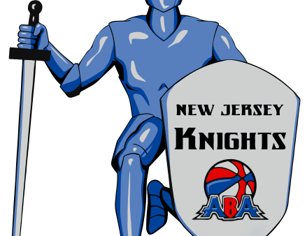 A blue knight with a sword and shield.