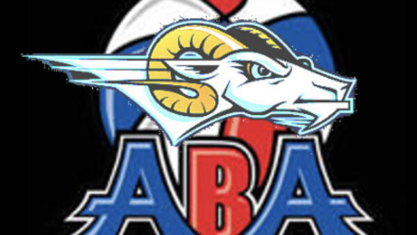 The logo for the aba basketball team.