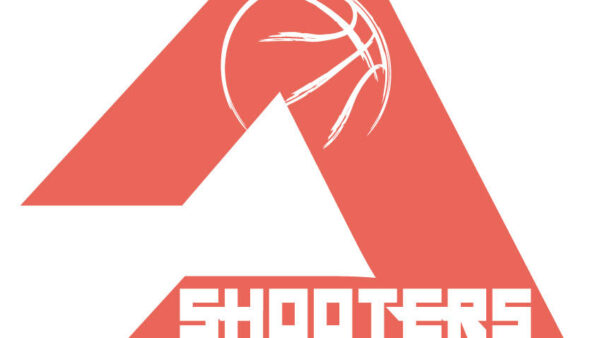 The logo for shooters basketball club.